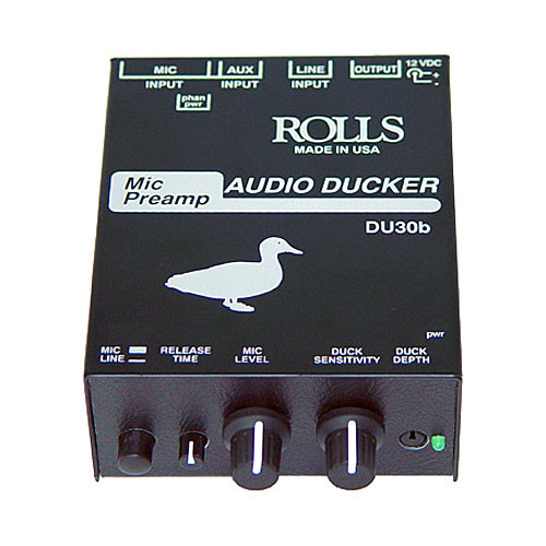 Rolls DU30b Mic Preamp/Audio Ducker, XLR in, RCA in/out